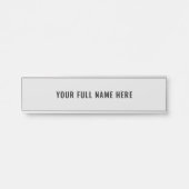 デザイン独自の名前をカスタムするドアサインテンプレート サインプレート (正面)