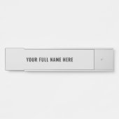 デザイン独自の名前をカスタムするドアサインテンプレート サインプレート (正面)