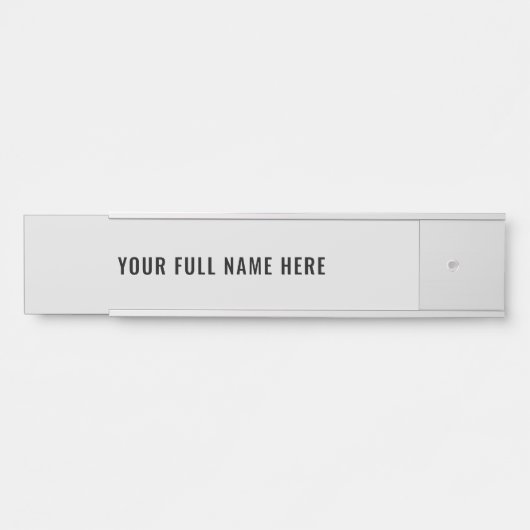 デザイン独自の名前をカスタムするドアサインテンプレート サインプレート (正面)