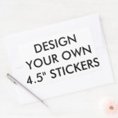 デザイン独自の大きな長方形ステッカー(4) 長方形シール (封筒)