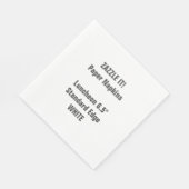 デザイン独自の大型ホワイトランチョンナプキンス スタンダードランチョンナプキン (角)