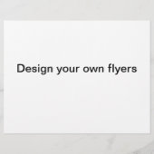 デザイン独自の小さなフライヤー チラシ (裏面)