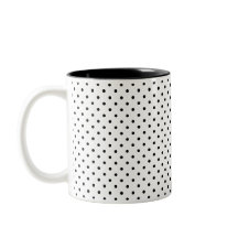 デザイン独自の小さな黒い水玉模様