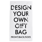 デザイン独自の小型10インチハイ抱き枕 スモールペーパーバッグ (正面)