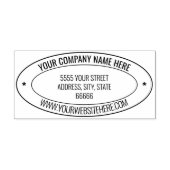 デザイン独自の差出人住所楕円スタンプテンプレート セルフインキングスタンプ (デザイン)