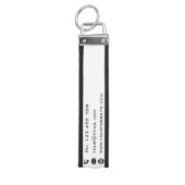 デザイン独自の文字名ビジネスリストキーチェーン リストバンドキーホルダー (鍵トップ)