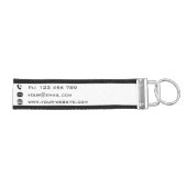 デザイン独自の文字名ビジネスリストキーチェーン リストバンドキーホルダー (鍵右)