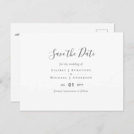 デザイン独自の日付テンプレートの保存グラフィックスの追加 ポストカード (正面/裏面)