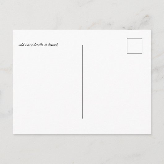 デザイン独自の日付テンプレートの保存グラフィックスの追加 ポストカード (裏面)