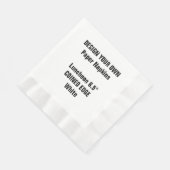 デザイン独自の白い組み合わせランチョンペーパーナプキン 縁ありランチョンナプキン (角)