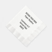 デザイン独自の白い組み合わせランチョンペーパーナプキン 縁ありランチョンナプキン (角)