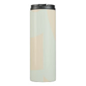 デザイン独自の青とタンの渦巻き タンブラー (裏面)