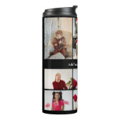 デザイン独自の10フォトコラージュのポスター タンブラー (回転左)