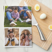 デザイン独自の10フォトコラージュ キッチンタオル (四つ折り)