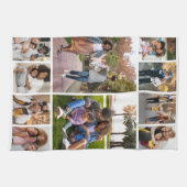 デザイン独自の10フォトコラージュ キッチンタオル (横)