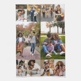 デザイン独自の10フォトコラージュ キッチンタオル