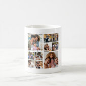 デザイン独自の10フォトコラージュ コーヒーマグカップ (中央)