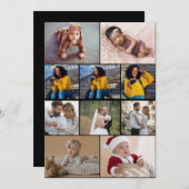 デザイン独自の10フォトコラージュ サンキューカード (正面/裏面)