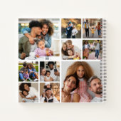 デザイン独自の10フォトコラージュ ノートブック (裏面)