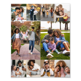 デザイン独自の10フォトコラージュ フォトプリント           