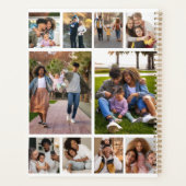 デザイン独自の10フォトコラージュ プランナー手帳 (裏面)