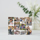 デザイン独自の10フォトコラージュ ポストカード (スタンド正面)