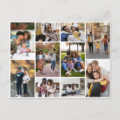 デザイン独自の10フォトコラージュ ポストカード (正面)
