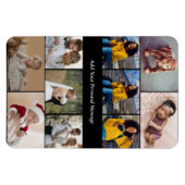 デザイン独自の10フォトコラージュ マグネット (横)