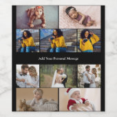 デザイン独自の10フォトコラージュ ワインラベル (シングルラベル)