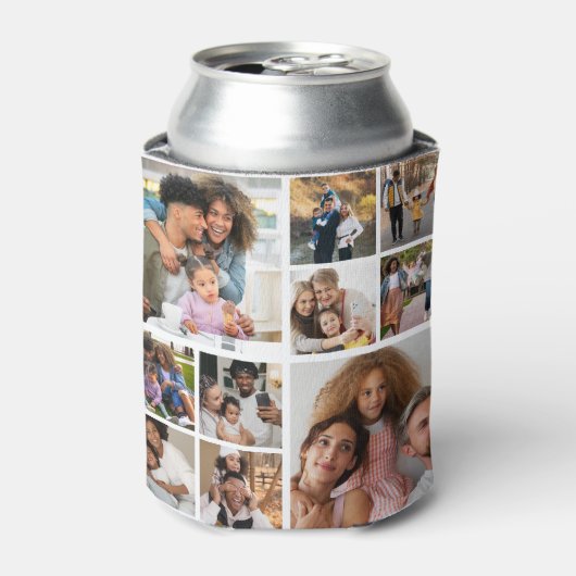 デザイン独自の10フォトコラージュ 缶クーラー (缶正面)