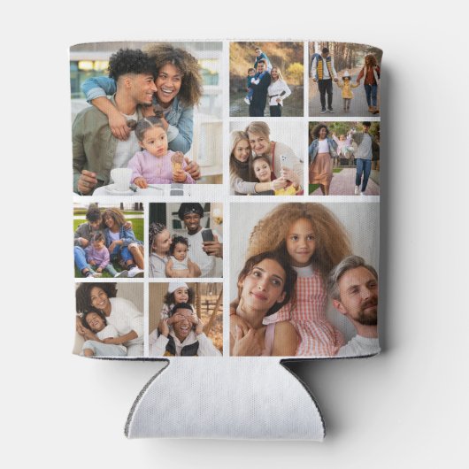 デザイン独自の10フォトコラージュ 缶クーラー (裏面)