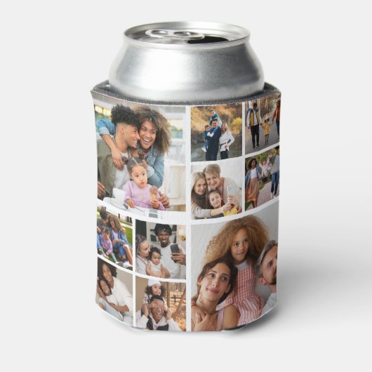 デザイン独自の10フォトコラージュ 缶クーラー (缶裏面)