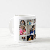 デザイン独自の11フォトコラージュ コーヒーマグカップ (正面左)