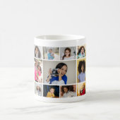 デザイン独自の11フォトコラージュ コーヒーマグカップ (中央)