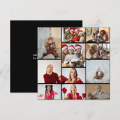 デザイン独自の11フォトコラージュ シーズンカード (正面/裏面)