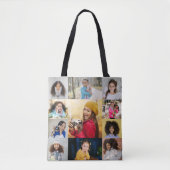 デザイン独自の11フォトコラージュ トートバッグ (正面)