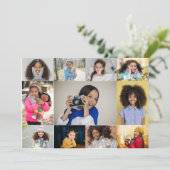 デザイン独自の11フォトコラージュ 案内状 (スタンド正面)