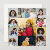 デザイン独自の11フォトコラージュ 案内状 (正面/裏面)