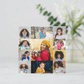 デザイン独自の11フォトコラージュ 案内状 (スタンド正面)