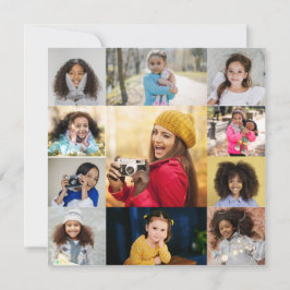 デザイン独自の11フォトコラージュ 案内状