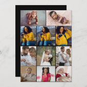 デザイン独自の11フォトコラージュ 案内状 (正面/裏面)