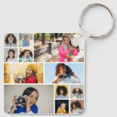 デザイン独自の12フォトコラージュ キーホルダー (裏面)