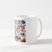 デザイン独自の12フォトコラージュ コーヒーマグカップ (正面右)