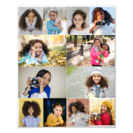 デザイン独自の12フォトコラージュ フォトプリント           