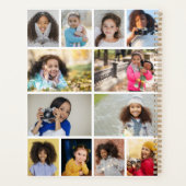 デザイン独自の12フォトコラージュ プランナー手帳 (裏面)