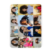 デザイン独自の12フォトコラージュ マグネット (縦)