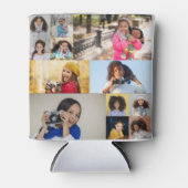 デザイン独自の12フォトコラージュ 缶クーラー (正面)