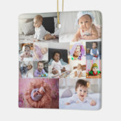 デザイン独自の13フォトコラージュ セラミックオーナメント (左)