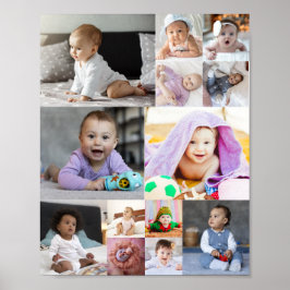 デザイン独自の13フォトコラージュ ポスター