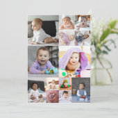 デザイン独自の13フォトコラージュ 案内状 (スタンド正面)